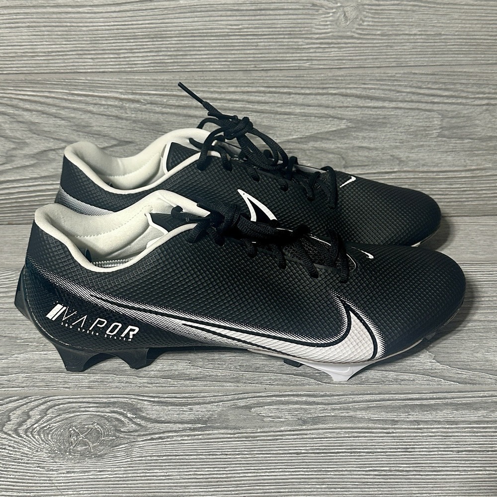 Nike Vapor Edge Speed 360 Black White Football Cleats CV6350-001 Mens 16 Wide